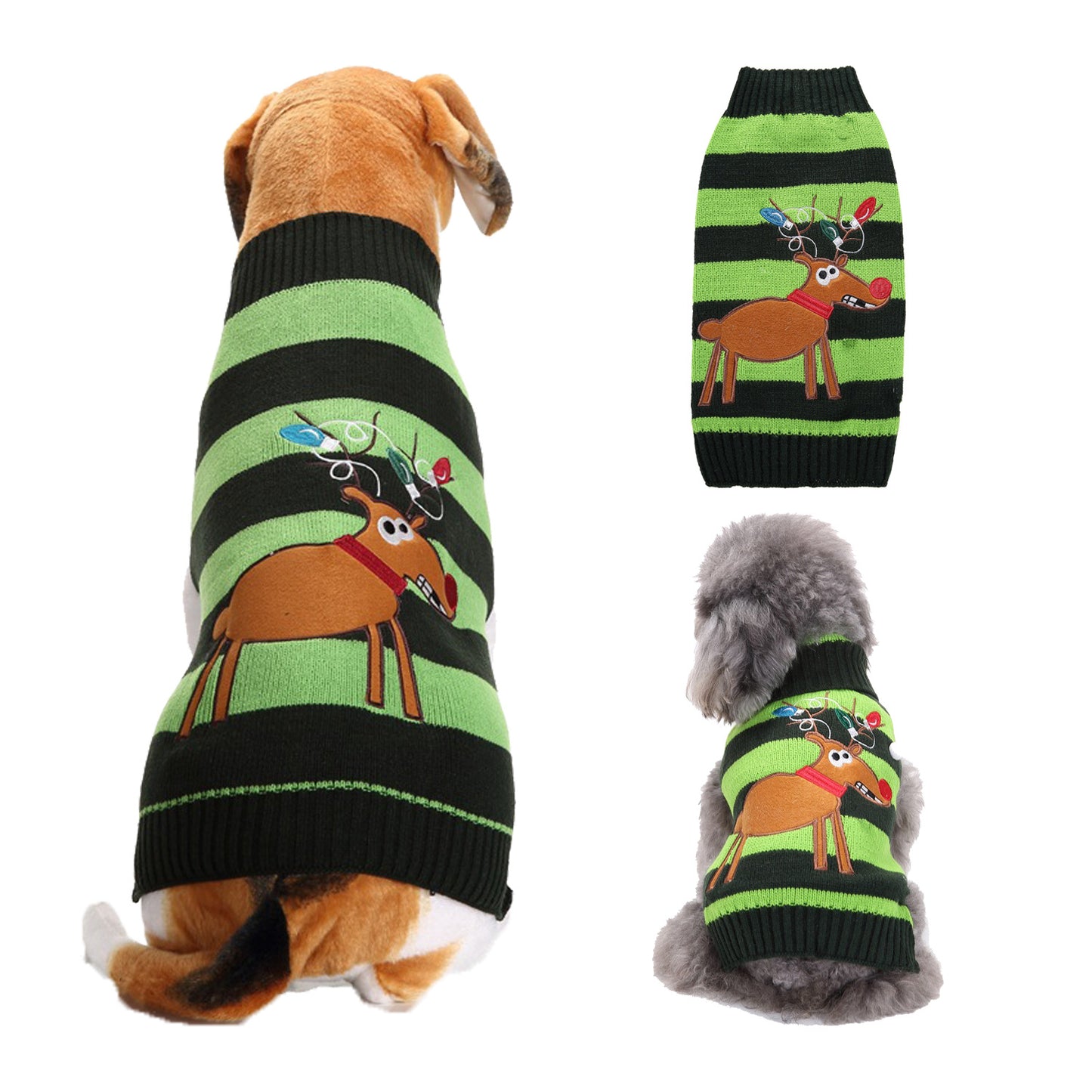 Pull de Noël tricoté pour animaux de compagnie 
