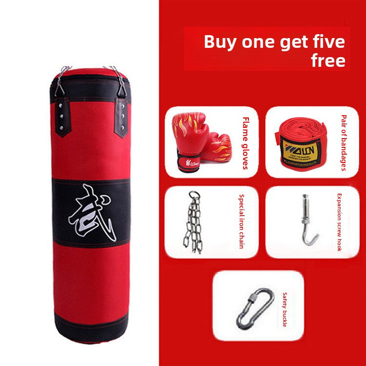 Saco de areia oco de três camadas para pendurar, para uso doméstico em sanda Taekwondo. 