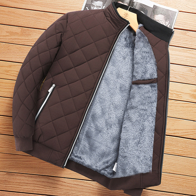 Veste d'hiver doublée polaire pour homme 